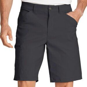 NEW Eddie Bauer Rainier 10” Tech Shorts Men’s 36 Cargo Outdoor Black J164